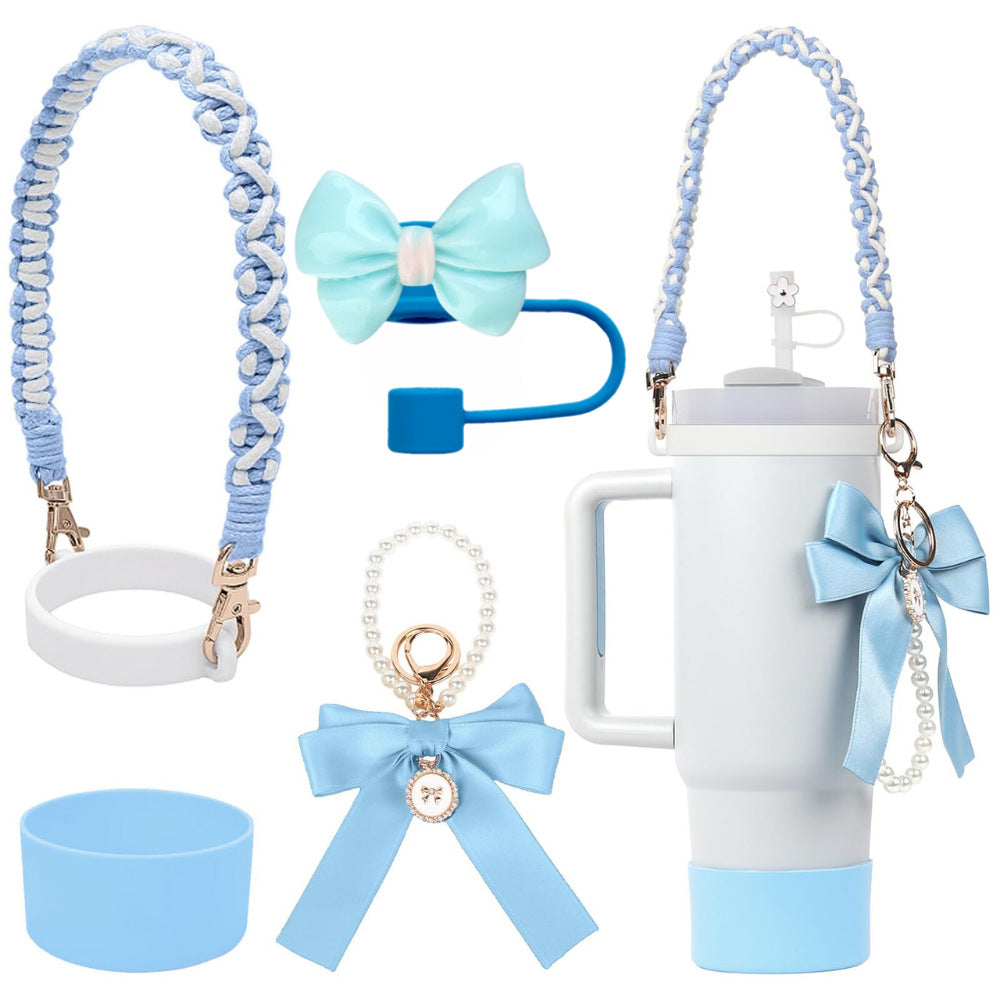 Wholesale  Small  Flower Straw Cap Bow Straw Tube Cap